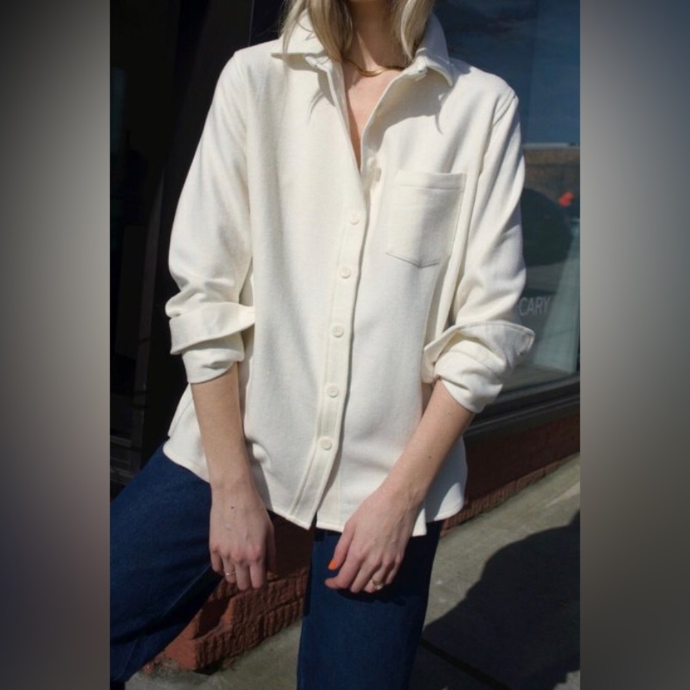 Tradlands Wool Button Up Shirt Jacket size XS